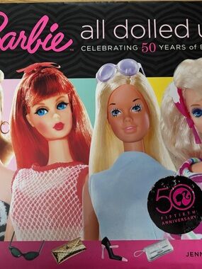 Barbie All Dolled Up 50th Anniversary Book Jennie D’Amato Collector Hardcover